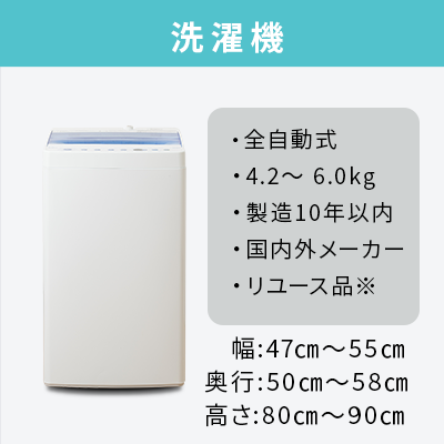 中古家電4点セット (冷蔵庫/洗濯機/レンジ/液晶テレビ)