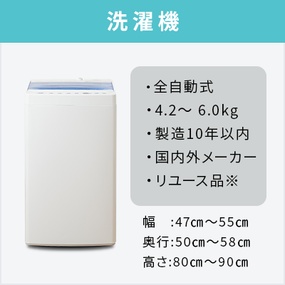 中古家電2点セット (冷蔵庫/洗濯機)